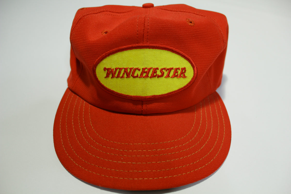Winchester Guns Patch Vintage 80s Adjustable Back Snapback Hat