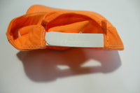 Copeland Lumber Neon Orange K-Products Vintage 80s Adjustable Back Snapback Hat