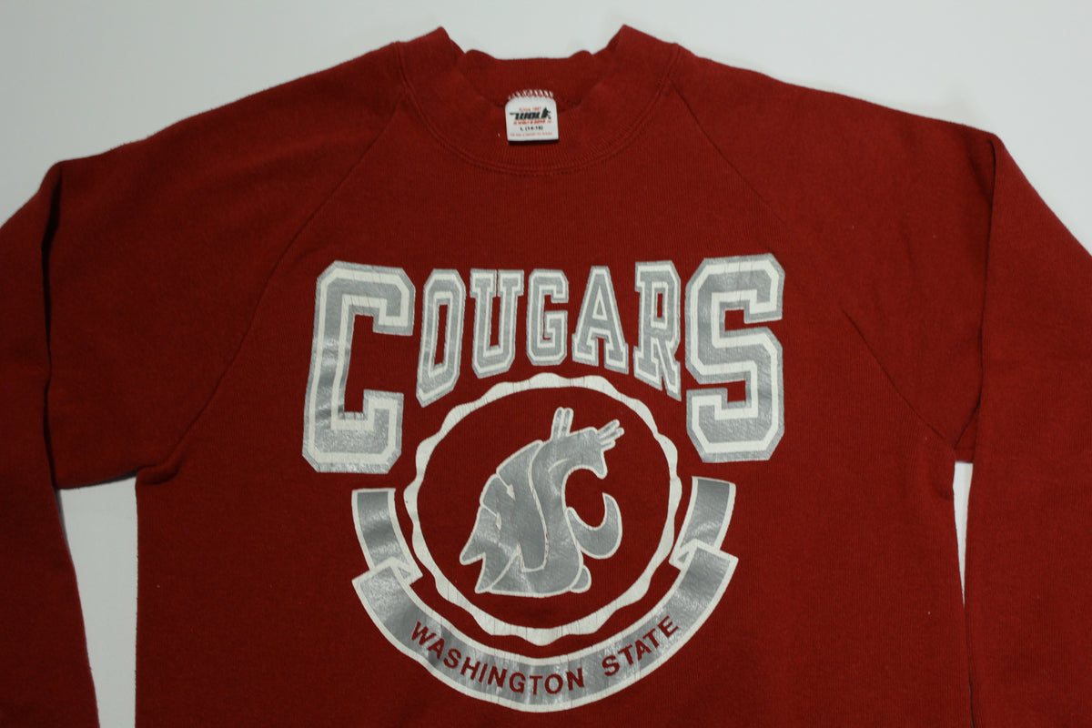Washington State Cougars Vintage 80's WSU Crewneck Sweatshirt