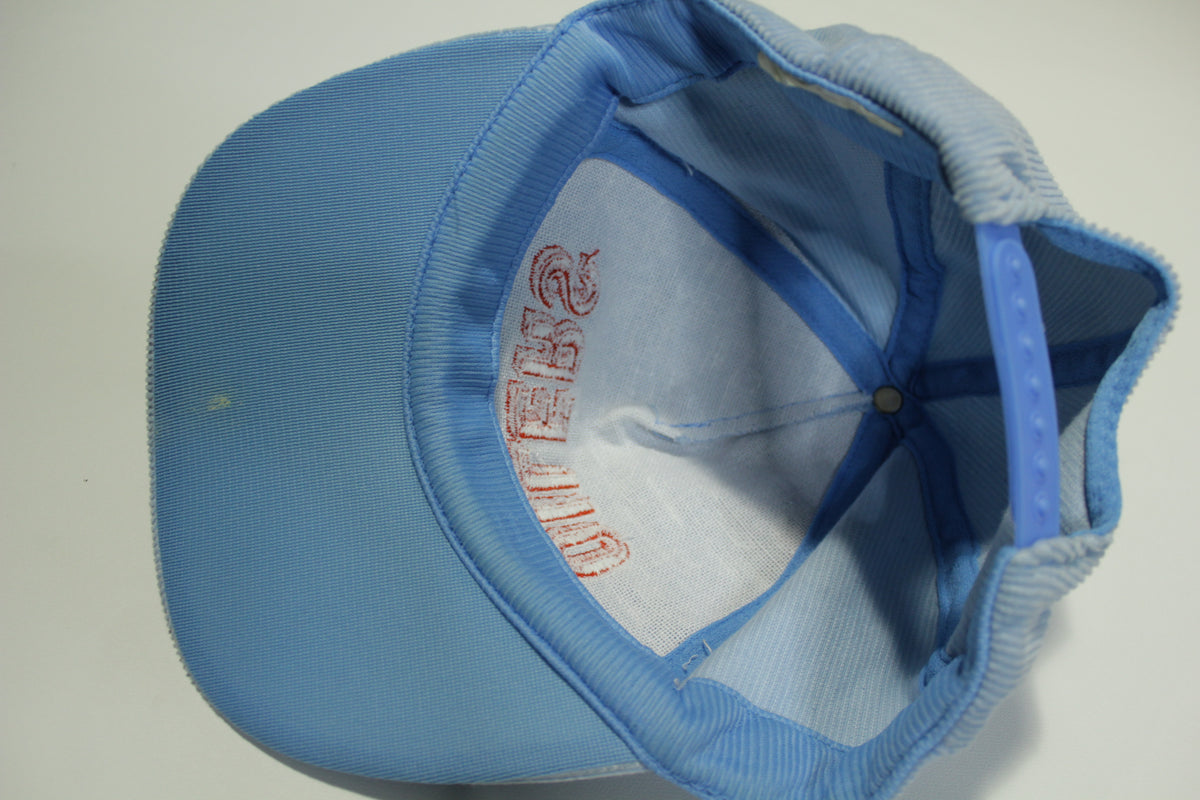 Houston Oilers Corduroy Starline Vintage 80s Adjustable Back Snapback Hat