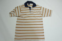 Gant "The Rugger" Made In USA Vintage 80's Striped Golf Polo Shirt