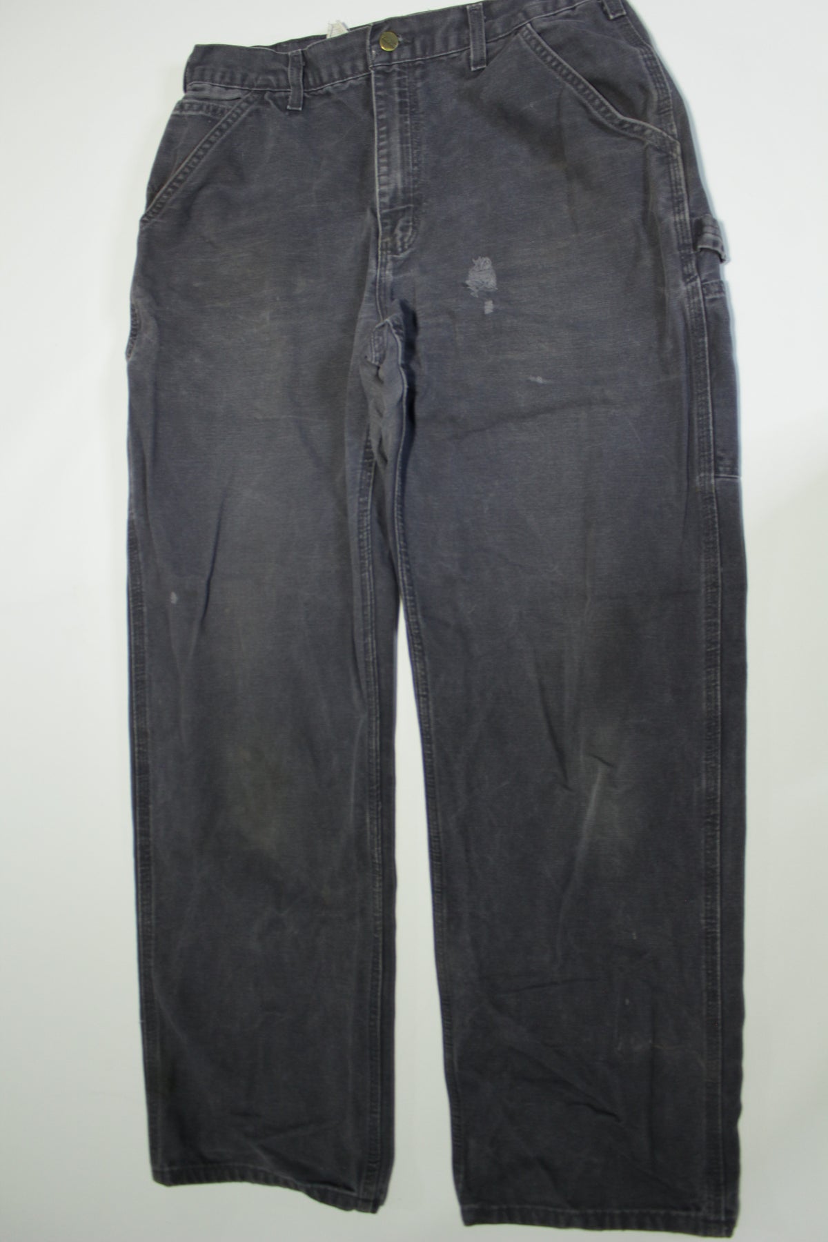 Carhartt B11 PTB Distressed Dungaree Fit Duck Wash Canvas Work Construction Pants