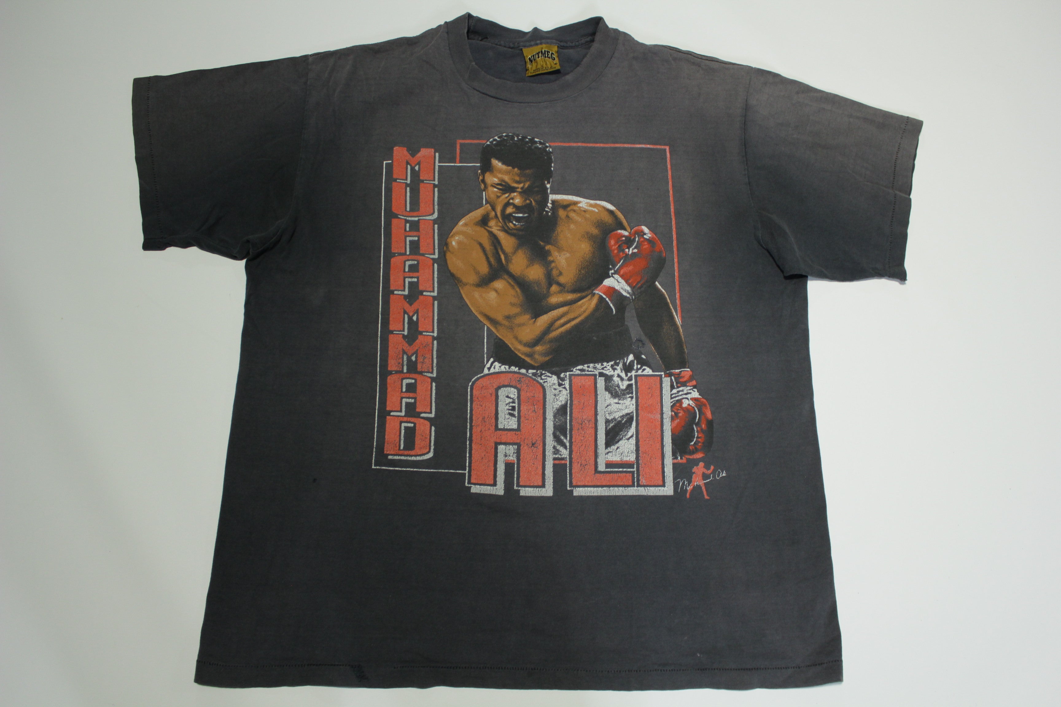 90's Muhammad Ali Tシャツ Muhammad Ali The Greatest Vintage 90's Nutmeg Gold Tag USA Single