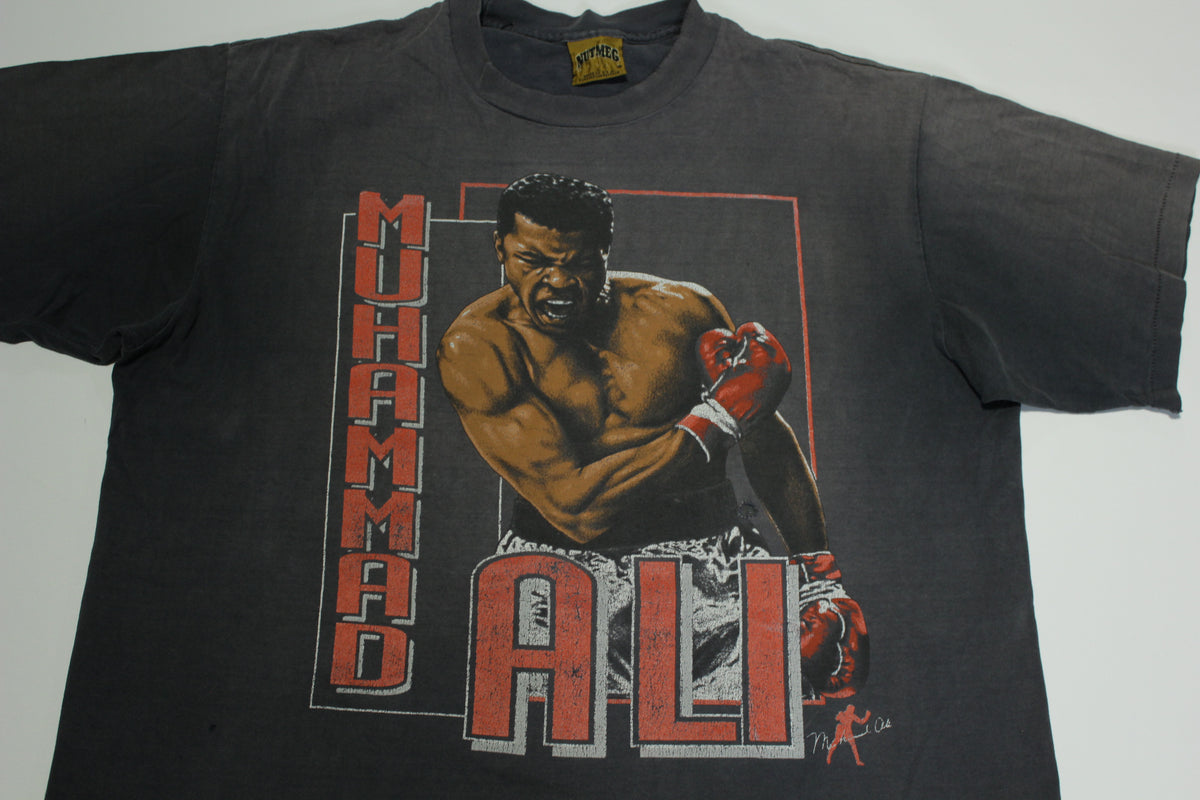 Muhammad Ali The Greatest Vintage 90's Nutmeg Gold Tag USA Single Stitch Rap T-Shirt