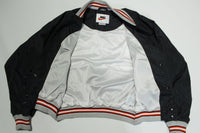 Nike White Tag Vintage 90's Big Swoosh Center Check Snap Up Windbreaker Jacket
