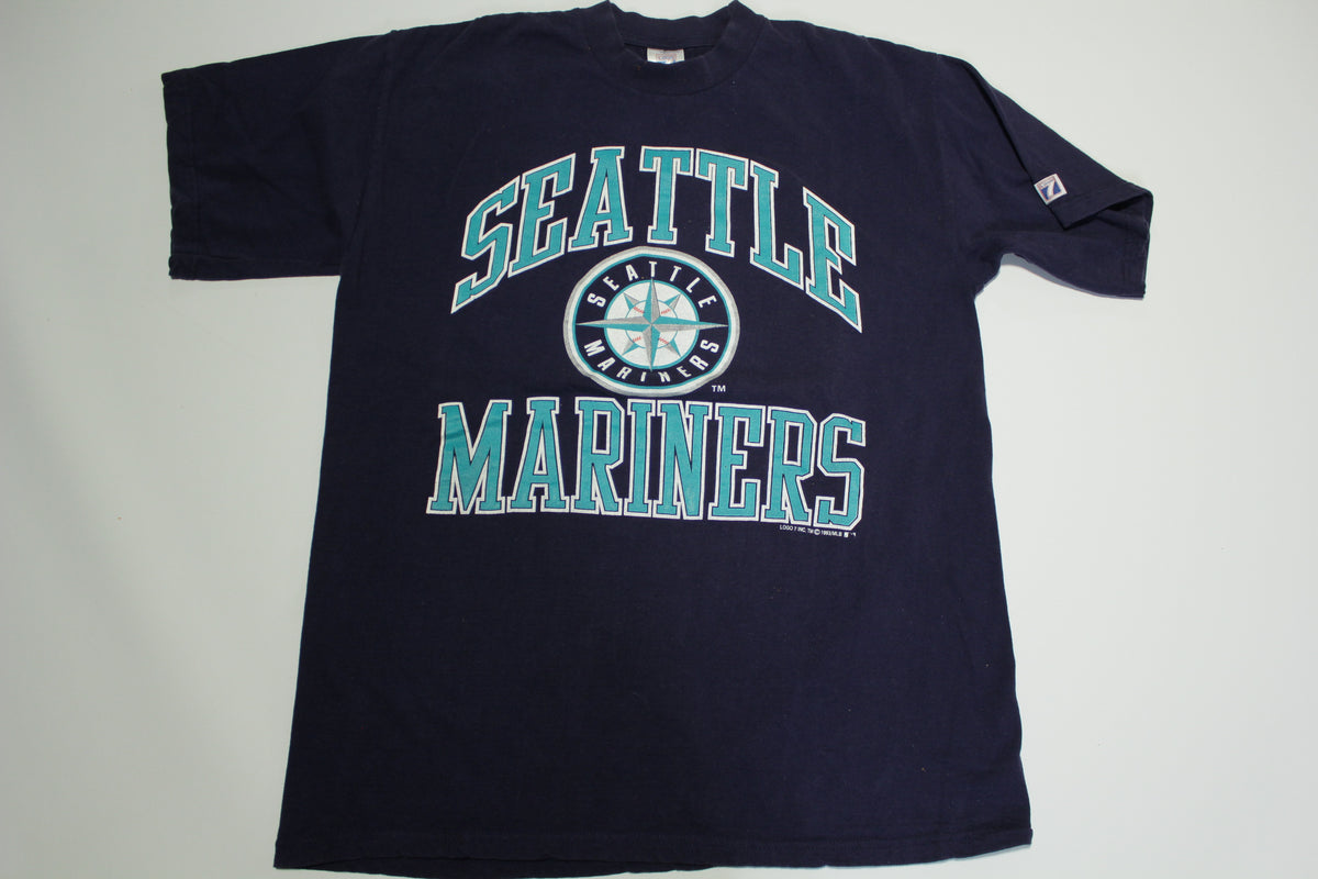 Seattle Mariners Vintage 90's Logo 7 1993 MLB Made in USA T-Shirt
