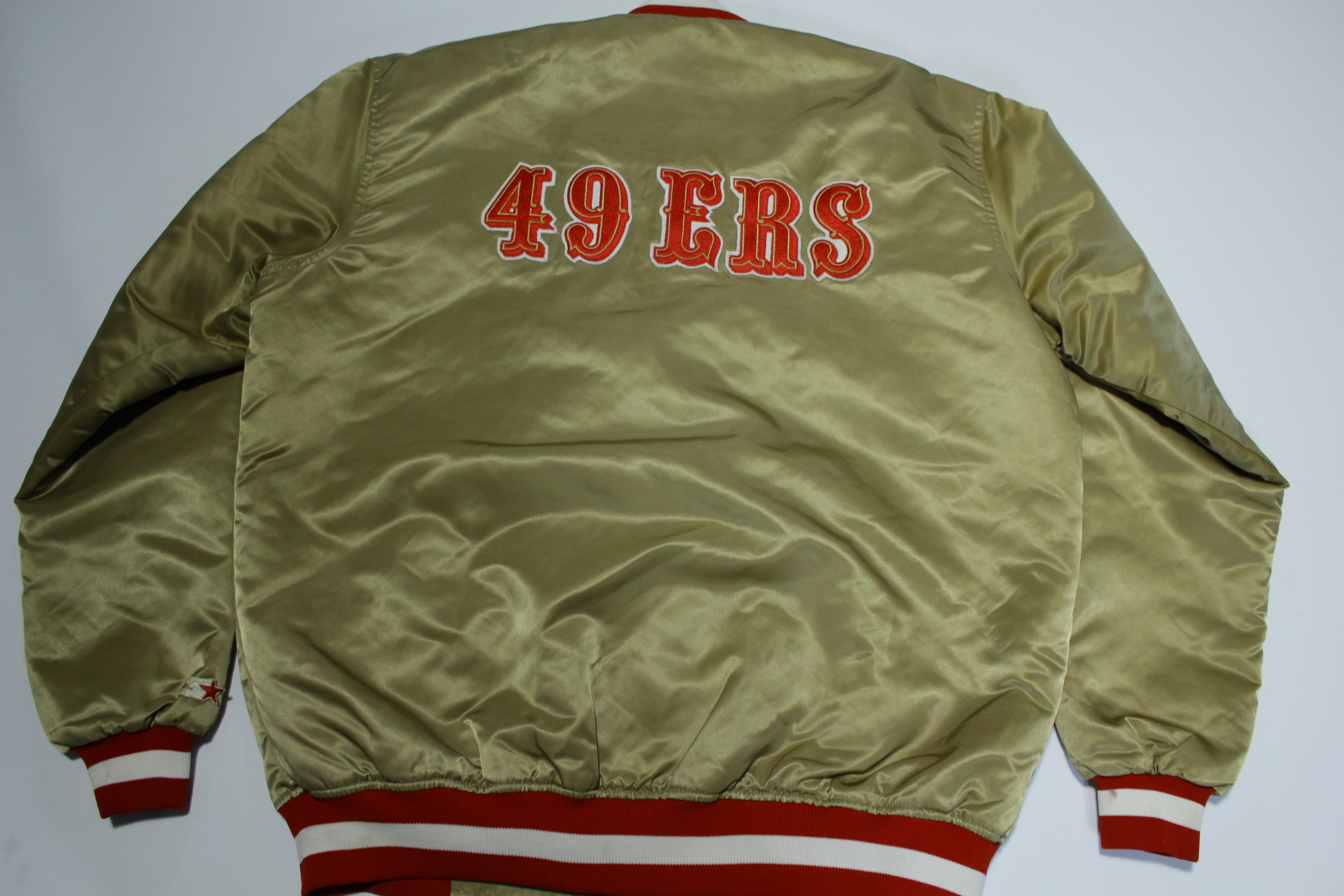 San Francisco 49ers Vintage 80's Satin NFL Quilt Lined Made in USA