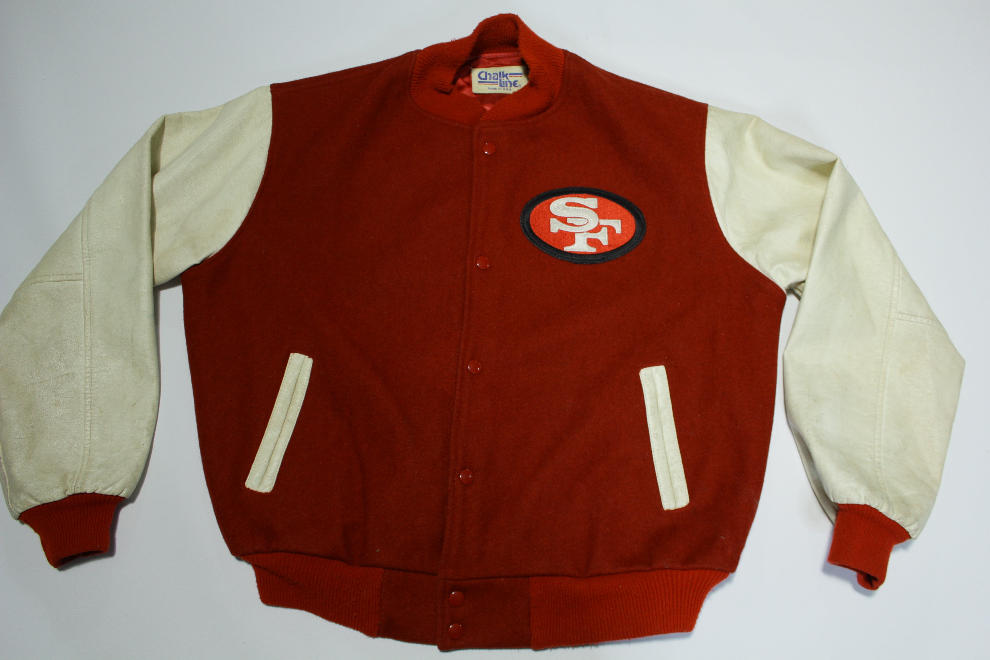 San Francisco 49ers Vintage 80's Chalk Line Made in USA 