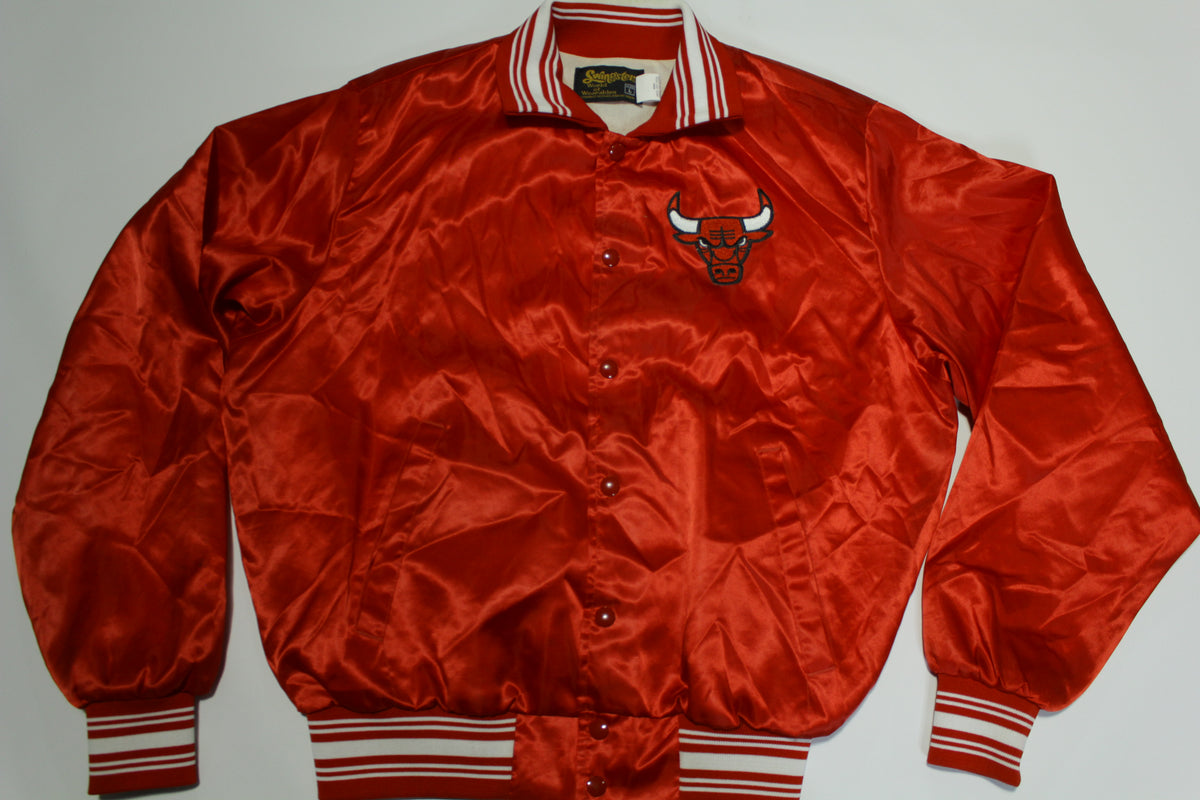 Chicago Bulls Vintage 70's Satin Coach Patch Jacket