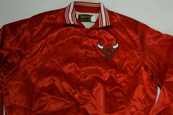 Chicago Bulls Vintage 70's Satin Coach Patch Jacket
