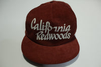 California Redwoods Corduroy Vintage 80s Adjustable Back Snapback Hat