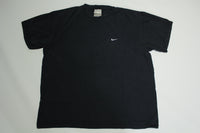 Nike Basic Black Essential Vintage Y2K Chest Hit Swoosh Check T-Shirt