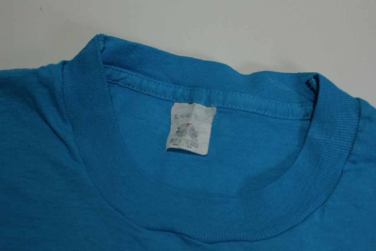 Fruit of the Loom Vintage 80's Selvedge Pocket Single Stitch Made in USA Blank T-Shirt