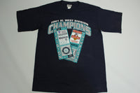 Seattle Mariners Vintage 2001 AL West Champions Ticket Stub Y2K Lee Sport T-Shirt