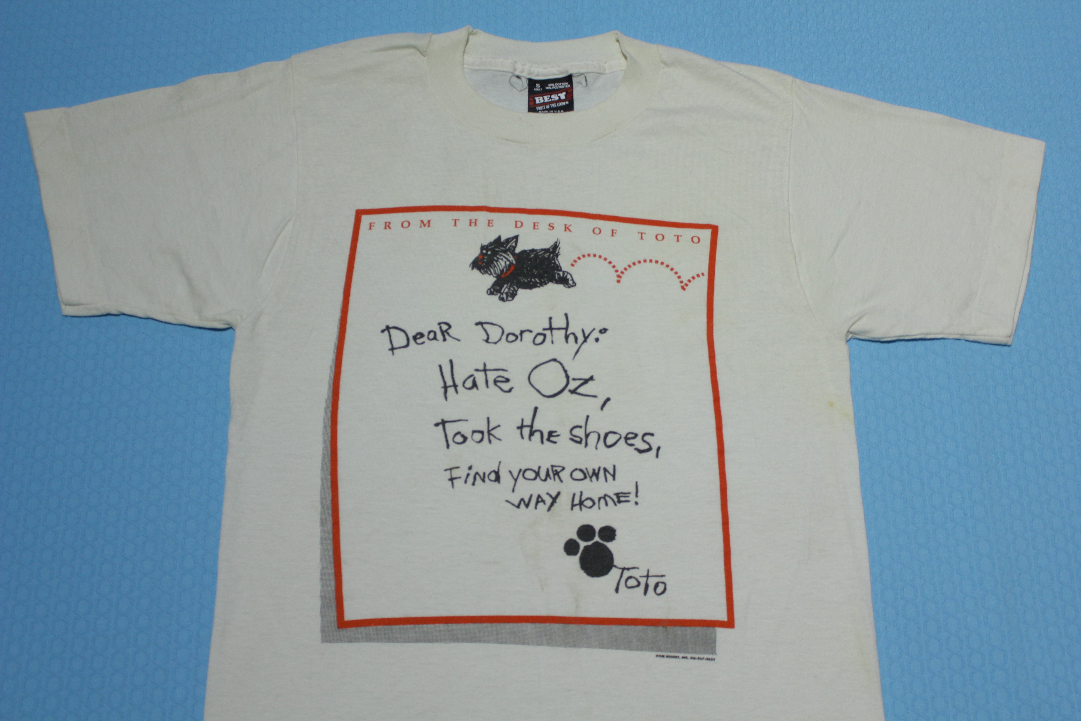 Wizard of Oz Vintage 90's Toto Letter to Dorothy Movie T-Shirt –  thefuzzyfelt