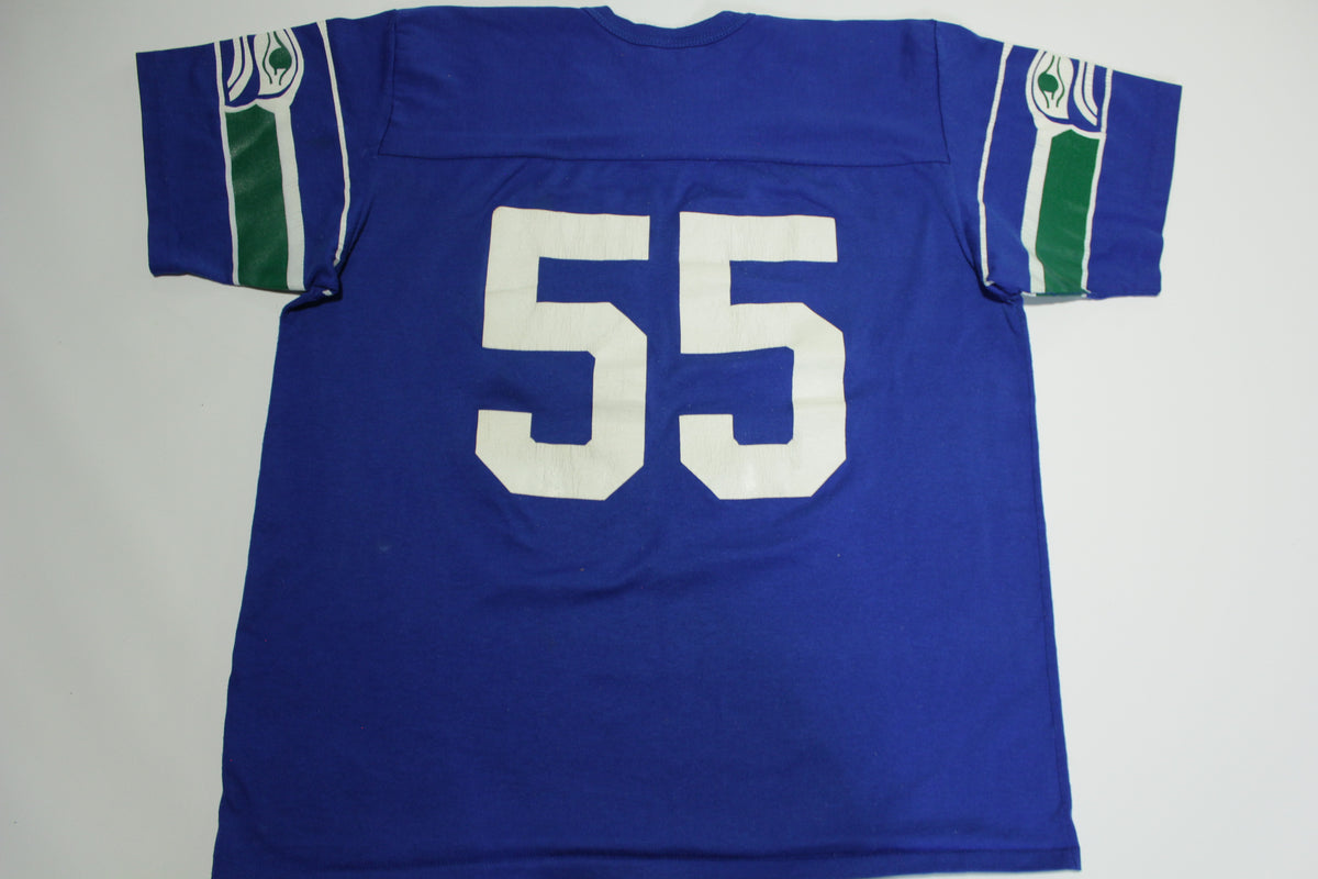 Seattle Seahawks Vintage 80's Rawlings #55 Brian Bosworth Made in USA Football Jersey