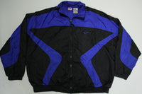 Nike Color Block 1990's White Tag Chest Swoosh Windbreaker Jacket