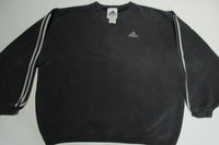 Adidas Vintage 90's Racing Stripe Oversized Made in USA Crew Neck Sweatshirt