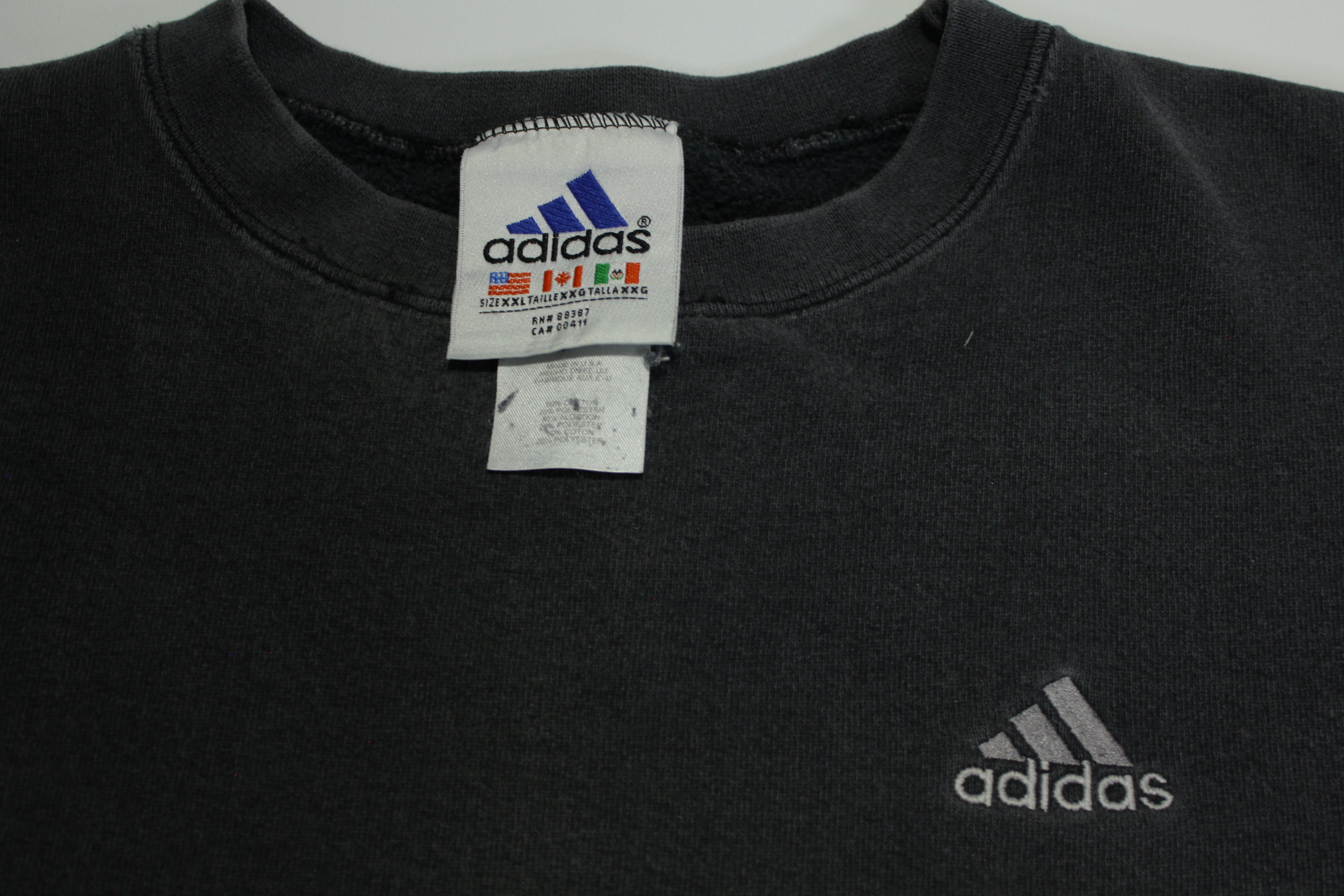 Grey adidas sweatshirt discount vintage