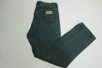 Wrangler 13MWZKN Vintage 90's Made in USA Cowboy Rodeo Denim Green Jeans