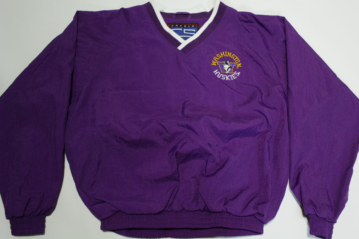 Washington State Huskies Vintage 90's CS Inc Purple Pullover Windbreaker Jacket