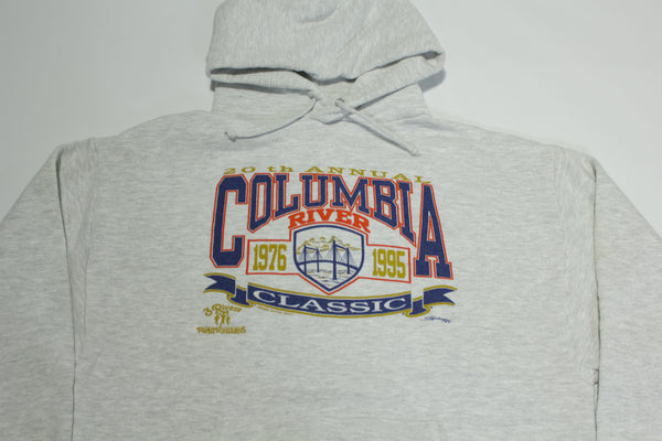Columbia River Classic 20th Annual 1995 Vintage 90's Jerzees Hoodie Sweatshirt
