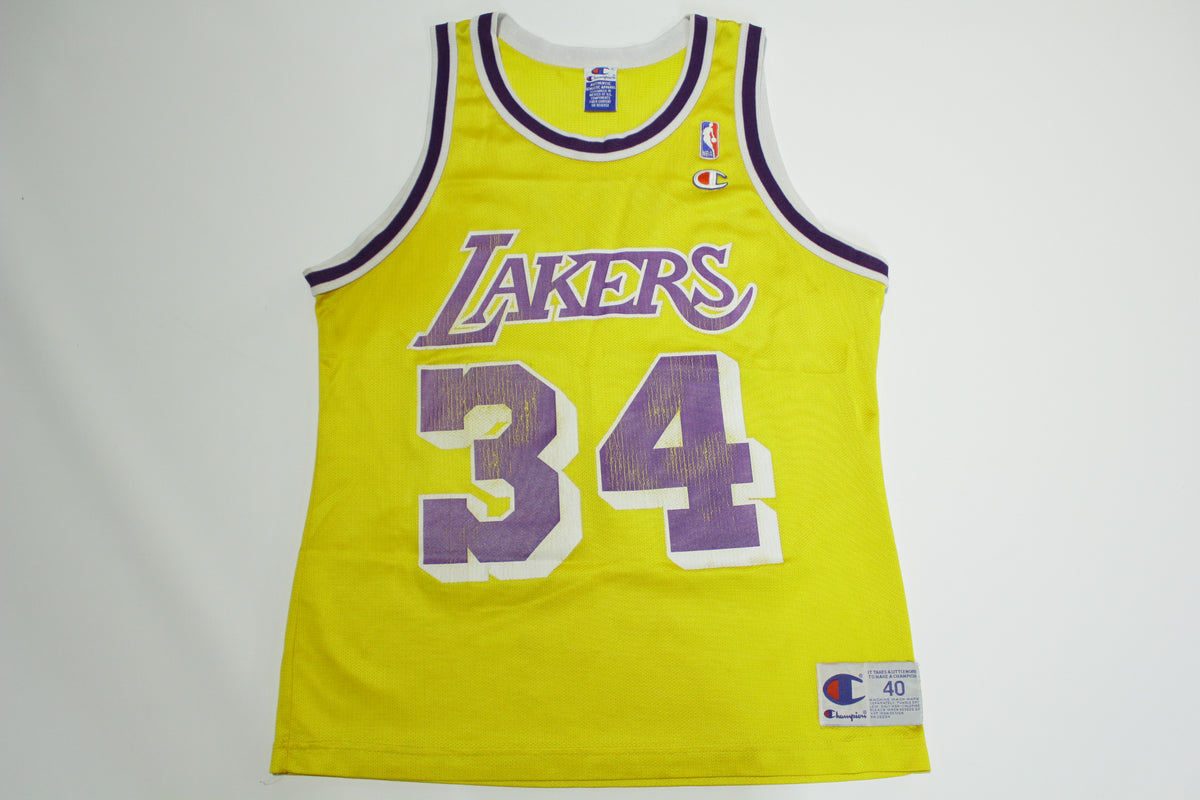 Shaquille O'Neal LA Lakers Vintage 90s Champion Basketball Jersey