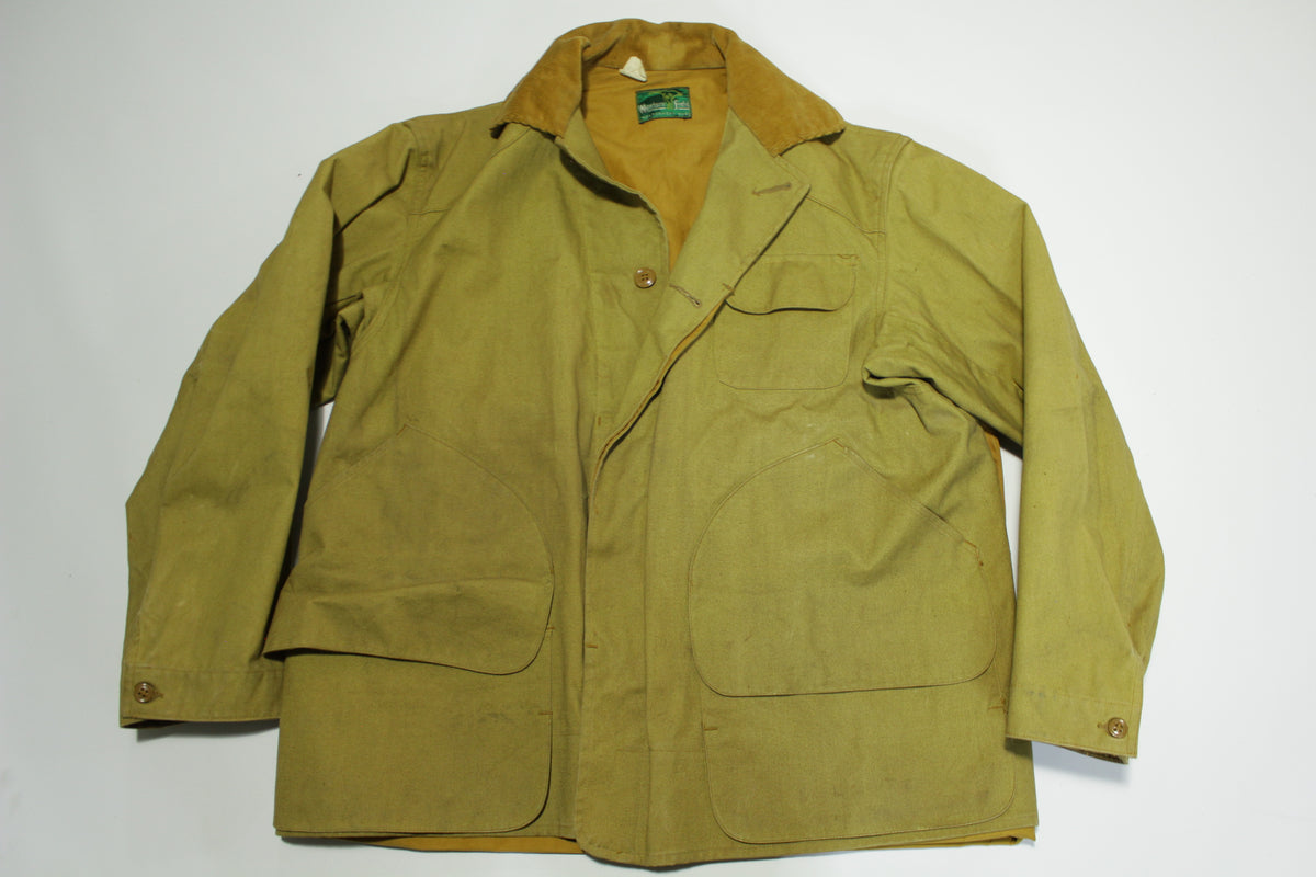 Montgomery Ward Western Field Vintage 60's Tin Cloth Hunting Jacket