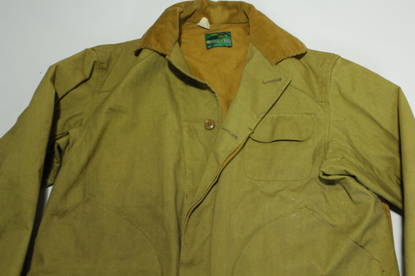 Montgomery Ward Western Field Vintage 60's Tin Cloth Hunting Jacket