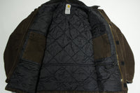 Carhartt Mens C26 Brown Canvas Duck Arctic Traditional Quilt Lined Coat / Jacket