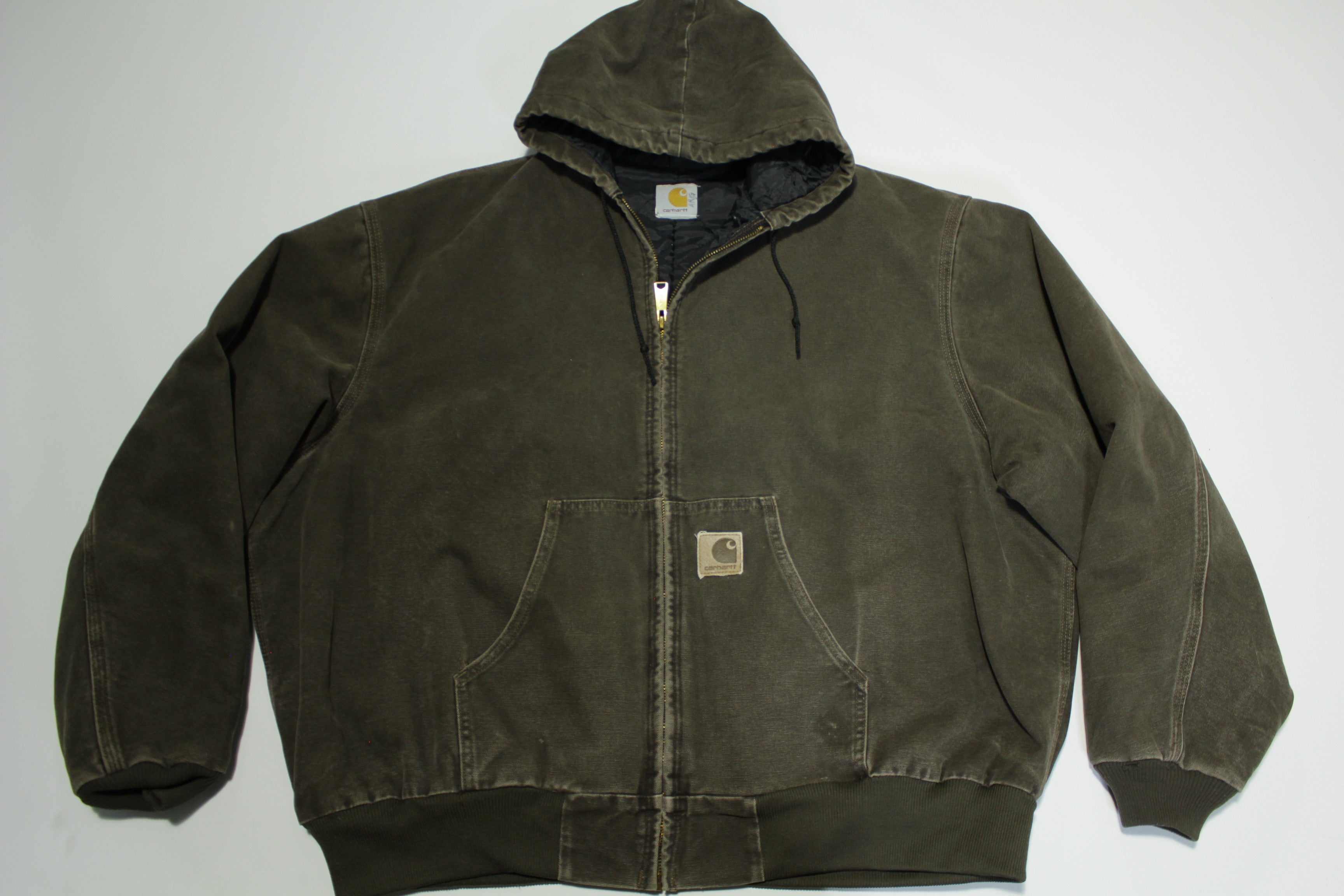 Vintage carhartt hooded jacket sale