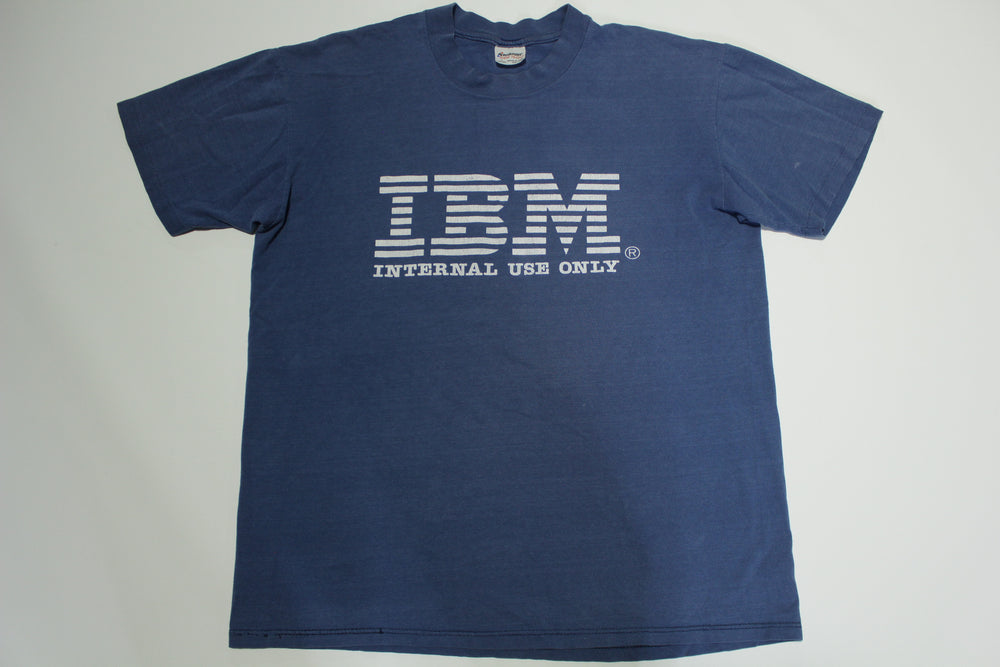 IBM Internal Use Only Vintage 80 s Single Stitch RARE Company Employee
