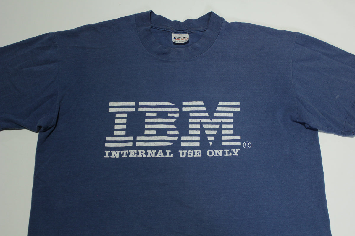 IBM Internal Use Only Vintage 80's Single Stitch RARE Company Employee T-Shirt