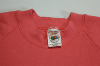 Fruit of the Loom CasualWear Vintage Bright Pink Blank Crewneck Sweatshirt