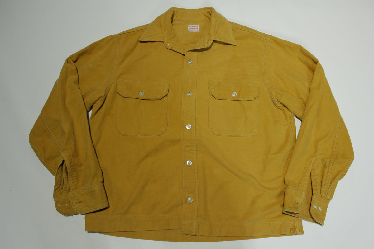 penneys dress shirts Vintage 60s Era Penneys Big Mac Chambray Shirt SZ L The Barn Owl Vintage Goods