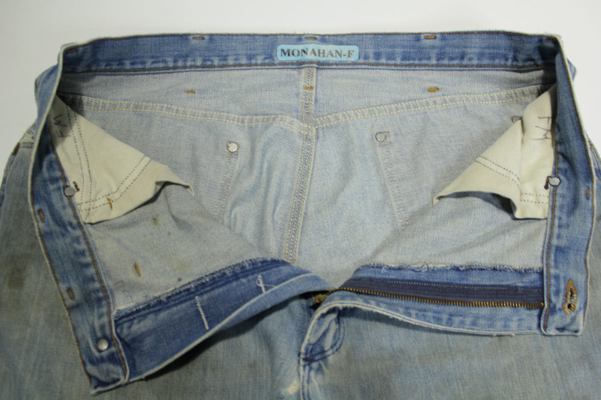 Wrangler Vintage 70's Distressed Made in USA Cowboy Rodeo Denim Great Fade Jeans