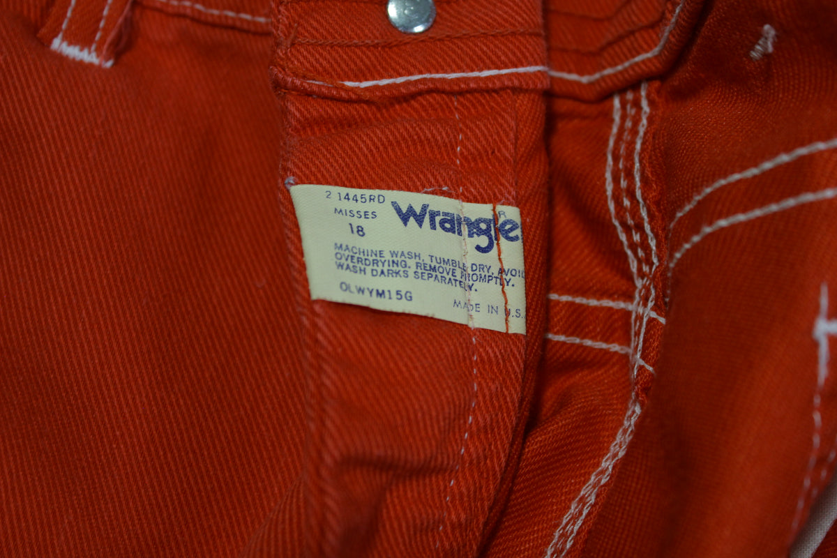 Wrangler Vintage 70's High Waist Made in USA Cowboy Rodeo Denim Mom Disco Jeans