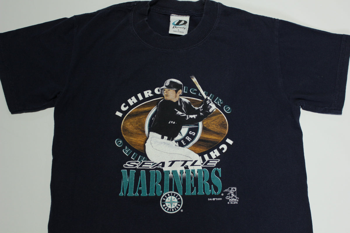 Ichiro Suzuki Vintage 2001 Seattle Mariners Dynasty T-Shirt – thefuzzyfelt