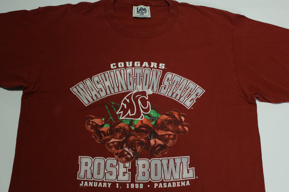Washington State Cougars Vintage 90's WSU Pasadena Rose Bowl 1998 Lee Sport T-Shirt