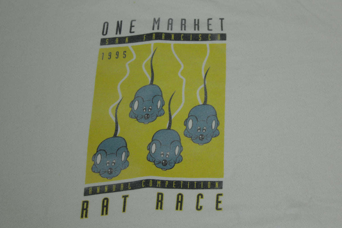 One Market Rat Race Vintage 90's San Francisco 1995 Annual Competition T-Shirt