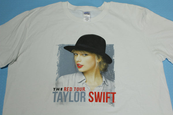 Taylor Swift 2013 Hat Red Tour City Concert List T-Shirt