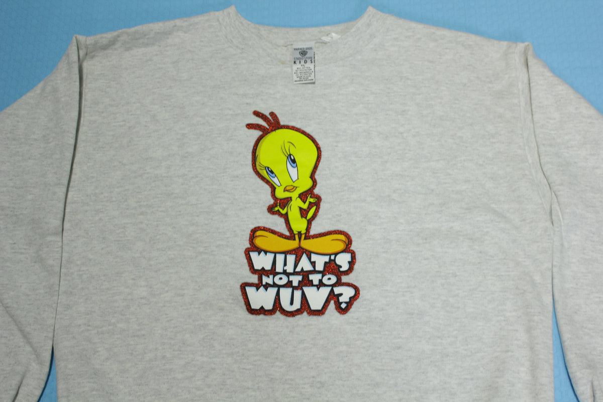 Tweety Bird 1998 Vintage 90's What's Not To Wuv Crewneck Sweatshirt