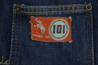 Montgomery Ward 101 Cowboy One-O-One Vintage 50's Pleated Buckle Back Type II Jean Jacket