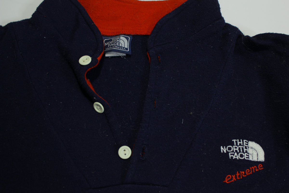 The North Face Vintage 90's Extreme Quarter Button Up Made in USA Winter Sweater