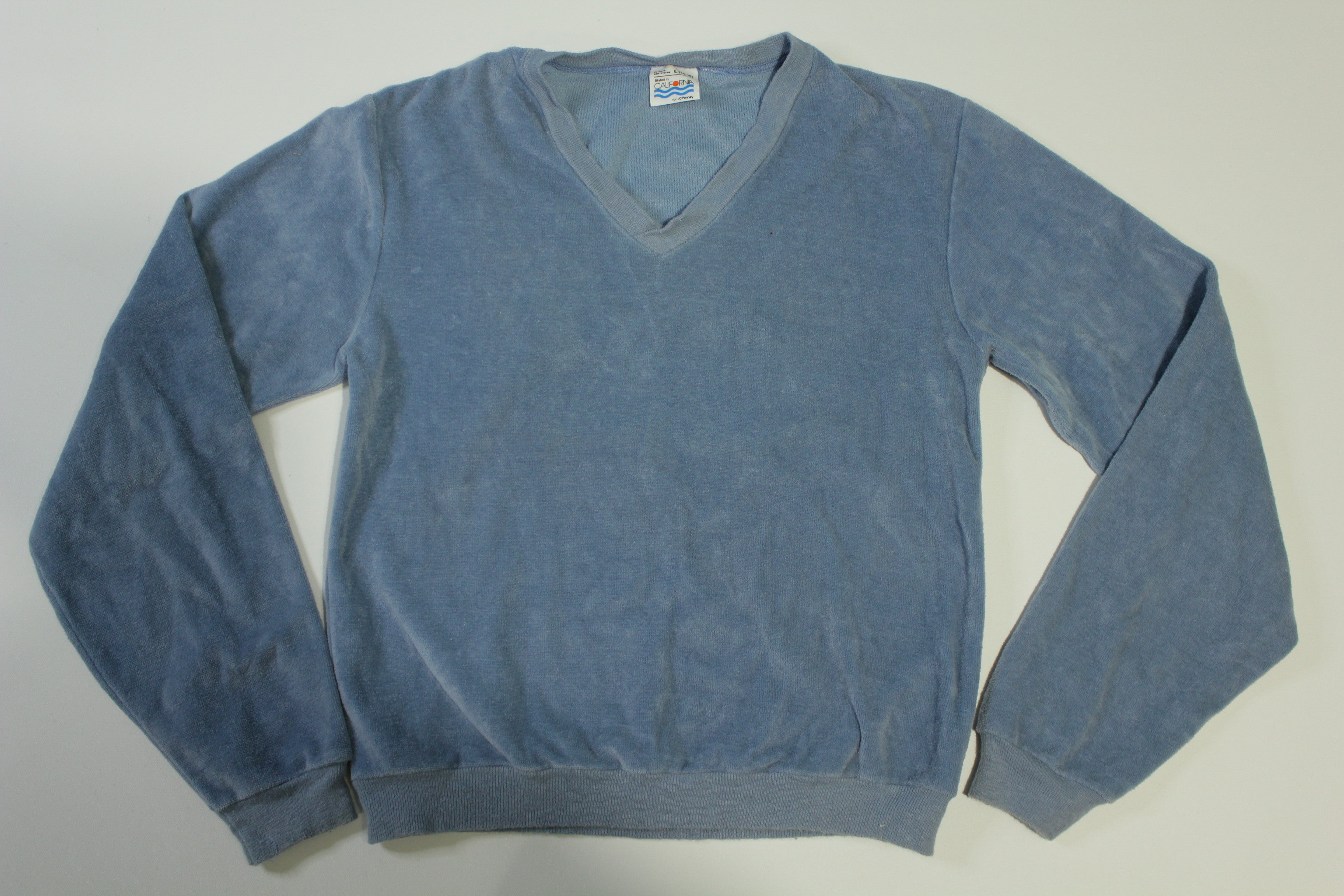 Velour v neck sweater sale