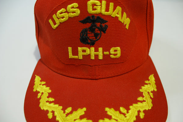 USS Guam LPH-9 Scrambled Eggs Vintage 80's New Era USA Snapback Hat
