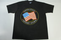 Operation Desert Storm American Flag Vintage 90's Single Stitch Hanes T-Shirt