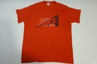 Nike Vintage 80's 90's Gray Tag Thin Abstract Art Single Stitch T-Shirt