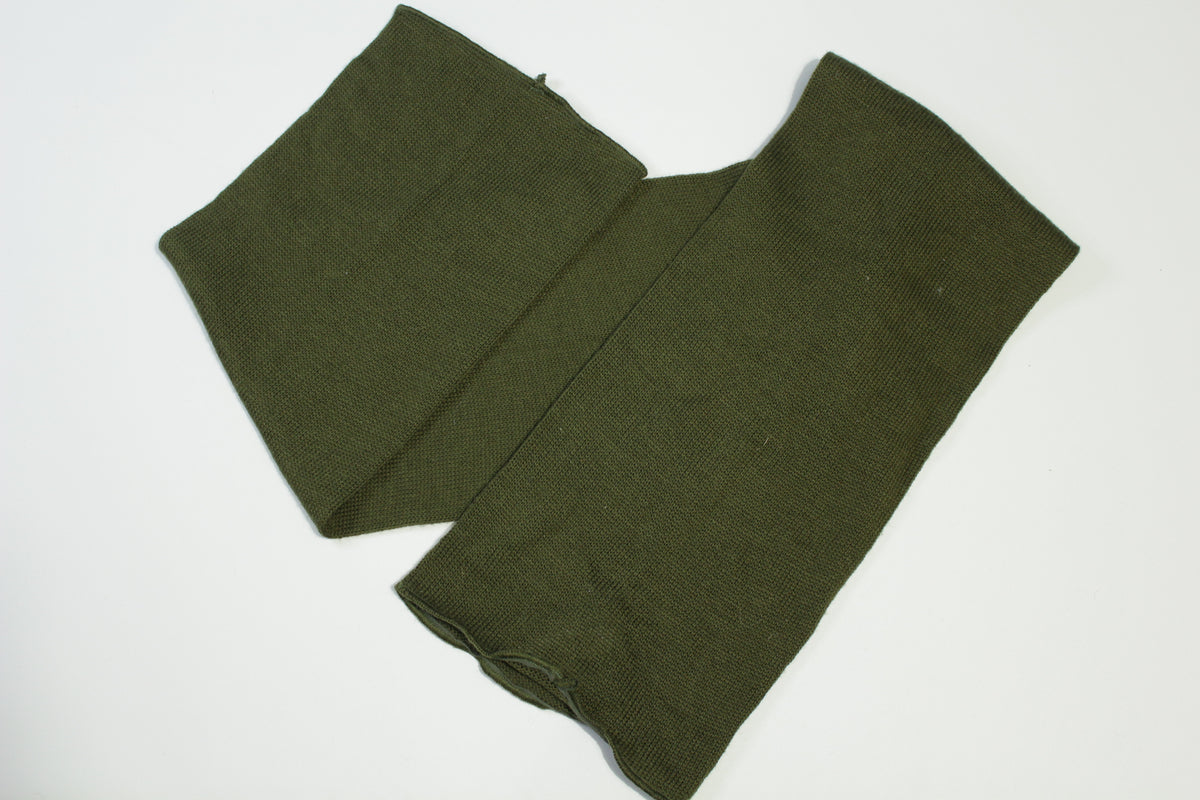 US Military Issue Wool Scarf Neckwear Extremely Warm 100% Wool Olive Green USGI
