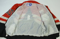 Chicago Bulls Logo Athletic Vintage 90's Jordan Era Color Block Windbreaker Lined Jacket